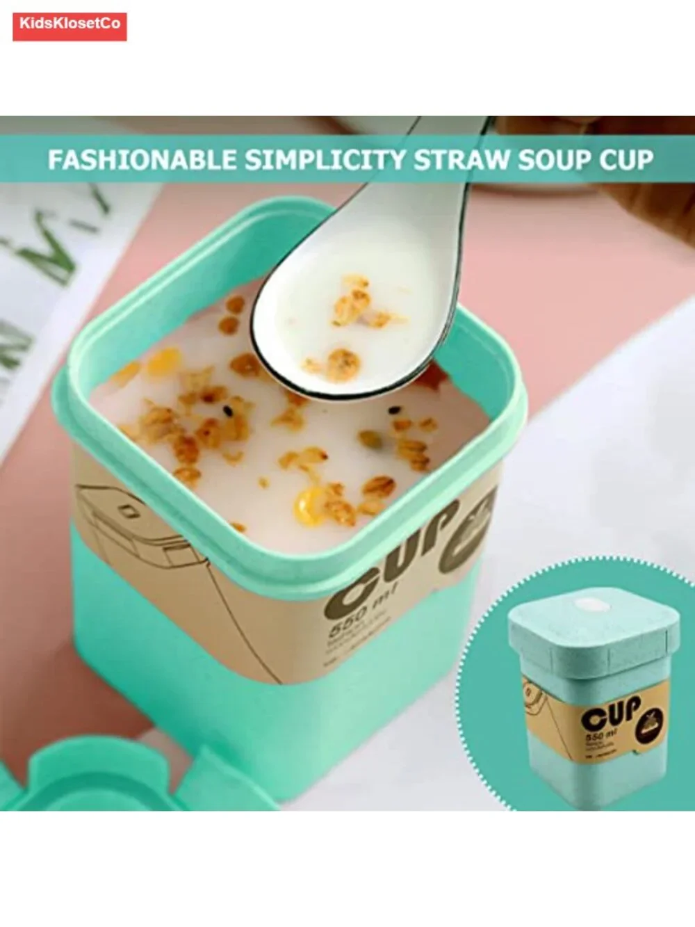 Leakproof Insulated Food Jar Bento Box Soup Container with Silicone Seal